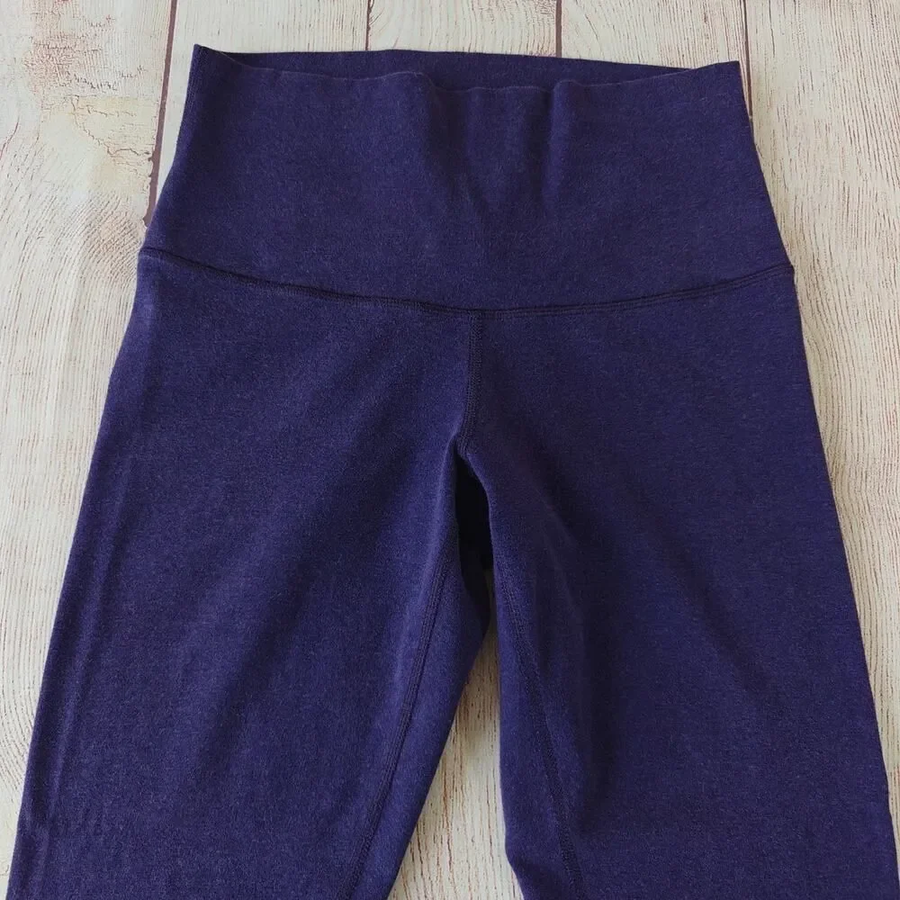 Lululemon Wunder Under Pant (Hi-Rise) Heather Purple sz 8